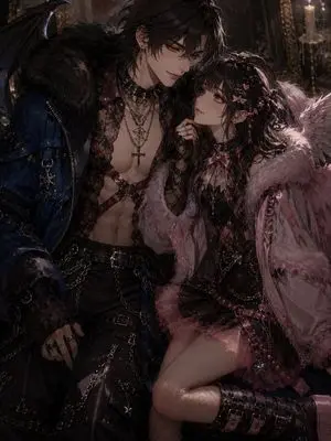 Gothic Angel Demon Couple