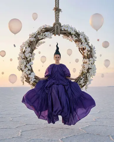 Violet Dreams Surreal Fashion Editorial