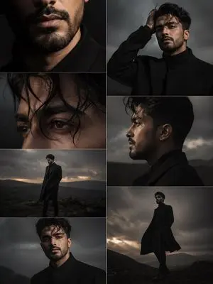Dark Moody Editorial Portrait