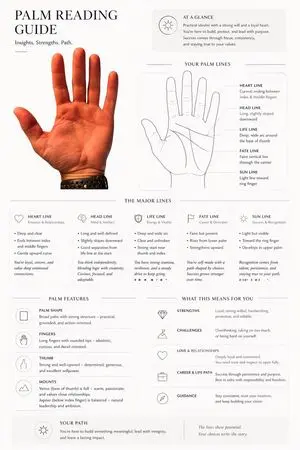 Editorial Palm Reading Infographic