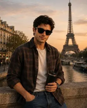 Parisian Golden Hour Portrait