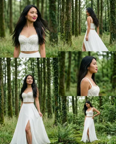 Enchanted Forest Fashion Portrait Strip