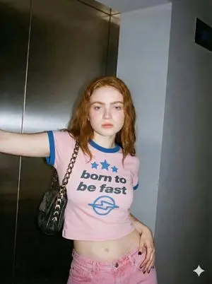 Y2K Inspired Snapshot of a Young Woman