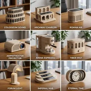Landmark to Desk Gadget Transformation Prompt