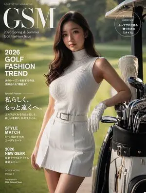 Luxury Golf Fashion Magazine Cover