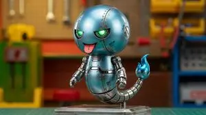 Character transformed into superalloy robot style