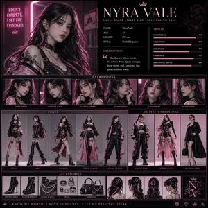 Luxury Fashion Character Concept Poster