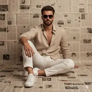 Cinematic Men's Fashion Portrait Prompt