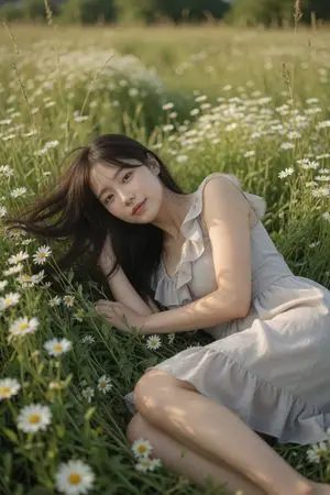 Daisy Field Cinematic Portrait