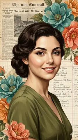 Elegant Digital Illustration with Vintage Realism