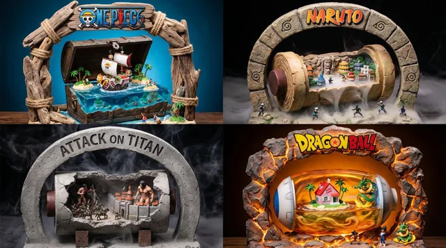 Game Asset - Manga Desktop Diorama Model Kit