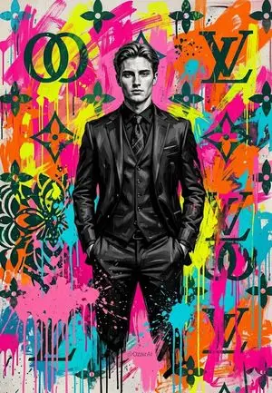 Pop-Art Graffiti Portrait