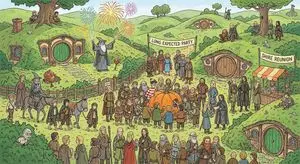 Where’s Waldo-style LOTR in the Shire