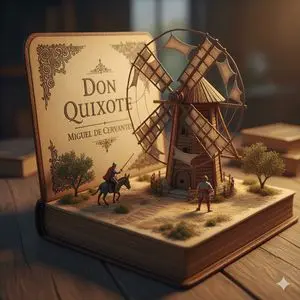 Surreal Diorama and Don Quixote Miniature Prompts