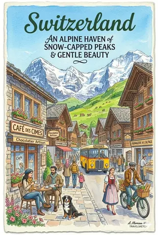 Vintage Watercolor Travel Posters