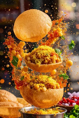 Single Hard Shell Taco Ai Edited Cinematic Food Photography Ingredients Suspended, Sauce