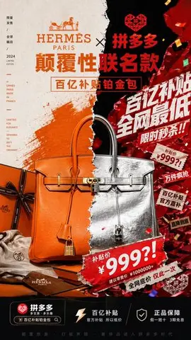Luxury x E-commerce Split Poster