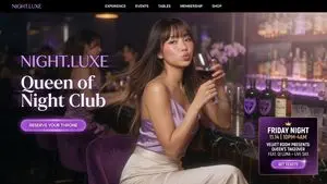 Luxury Nightclub Landing Page