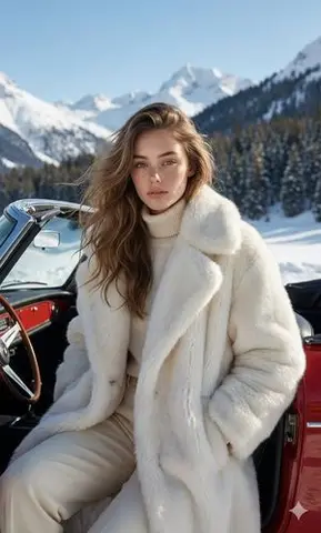 Winter Fashion Portrait with Strict Face Consistency Prompt