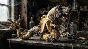 Rag Doll Banana T-Rex Monster
