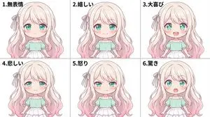 Character Expression Sheet Generation (Anime Style)