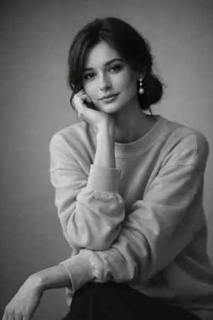 Monochromatic Studio Portrait