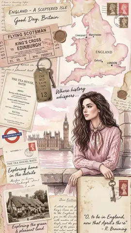 Vintage England Travel Scrapbook