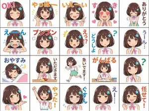 Messenger sticker set from attached person