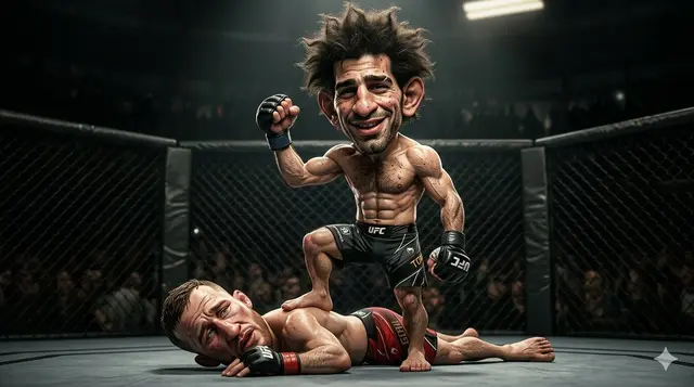 3D Caricature MMA Victory