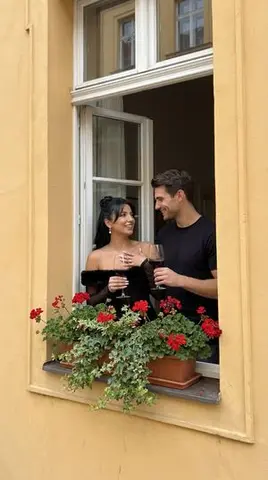 Photorealistic Architectural Edit: Couple in Window