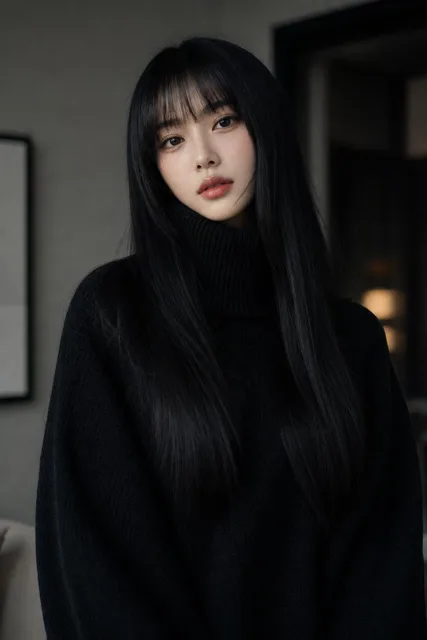 Profile / Avatar - Sophisticated Monochromatic High-Fashion Portrait