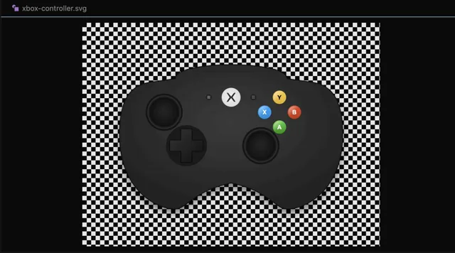 Single-file SVG of an Xbox controller