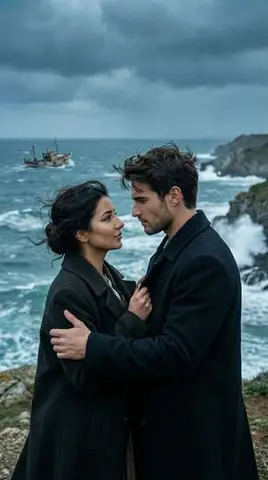 Cinematic Historical Romance Film Still