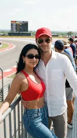Ultra-Photoreal Candid Couple Lifestyle Editorial at a Racetrack