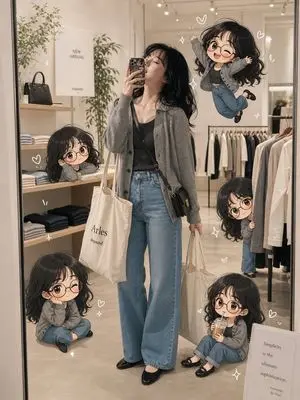 Chibi Boutique Mirror Selfie