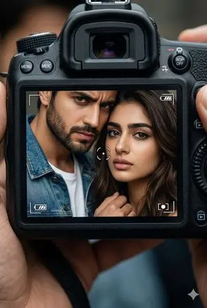 DSLR Screen Couple Portrait Prompt