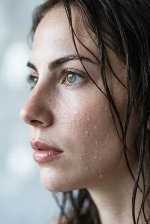 Extreme Wet Close-up Portrait