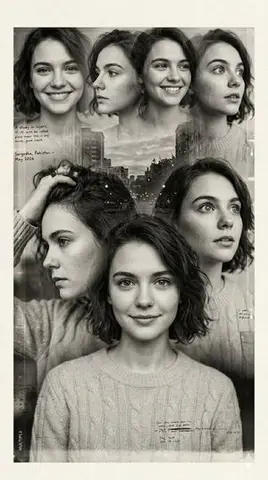 Multiple Exposure Sepia Portrait