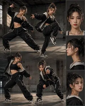 Street Dance Character Design Layout