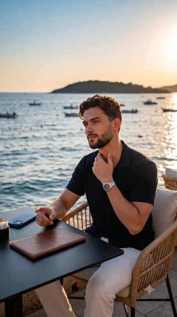 Golden Hour Candid Male Portrait