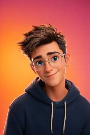 Pixar Style 3D Character Portrait