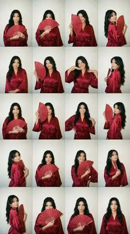 2000s Photobooth Contact Sheet Grid Prompt