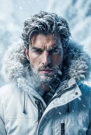 Arctic Explorer Close-Up Portrait