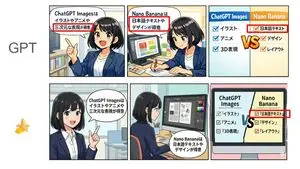 Japanese Text and Layout Comparison Prompt (3-Panel Manga)