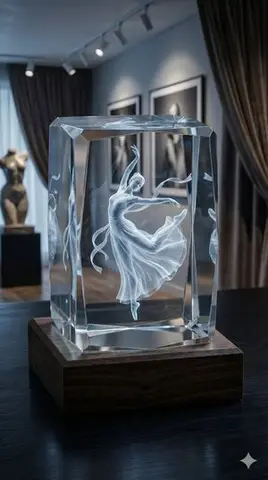 3D Laser-Engraved Crystal Ornament Generator