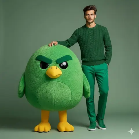 High-end studio fashion portrait of a handsome male model