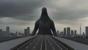 Godzilla in Tokyo Skytree District, 70s Style