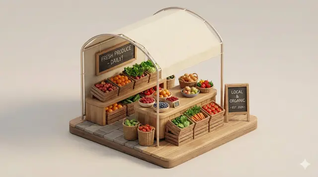 A clean, minimal 3D isometric diorama of a [URBAN