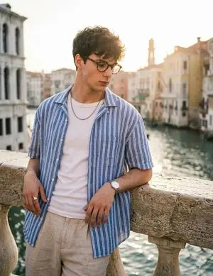 Candid Portrait at Venice Rialto Bridge