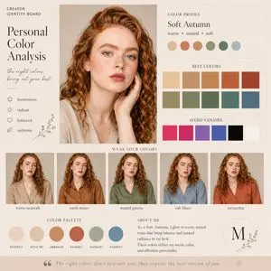 Soft Autumn Personal Color Board